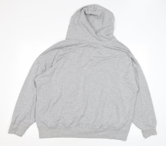 Buffalo Mens Grey Viscose Pullover Hoodie Size XL