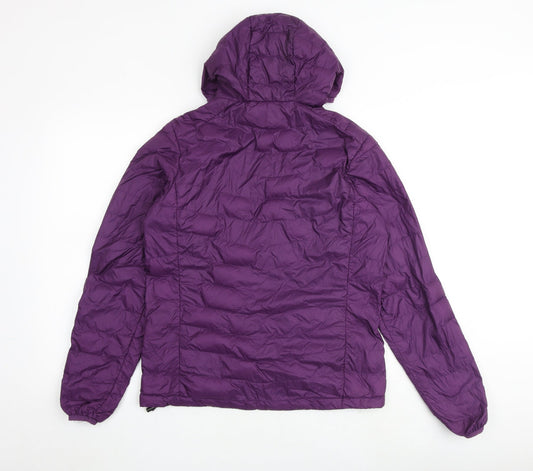 Hi Gear Womens Purple Puffer Jacket Coat Size 10 Zip
