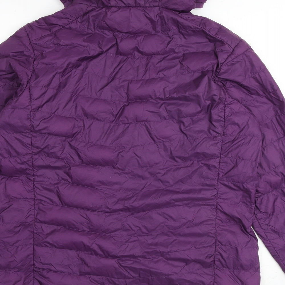 Hi Gear Womens Purple Puffer Jacket Coat Size 10 Zip