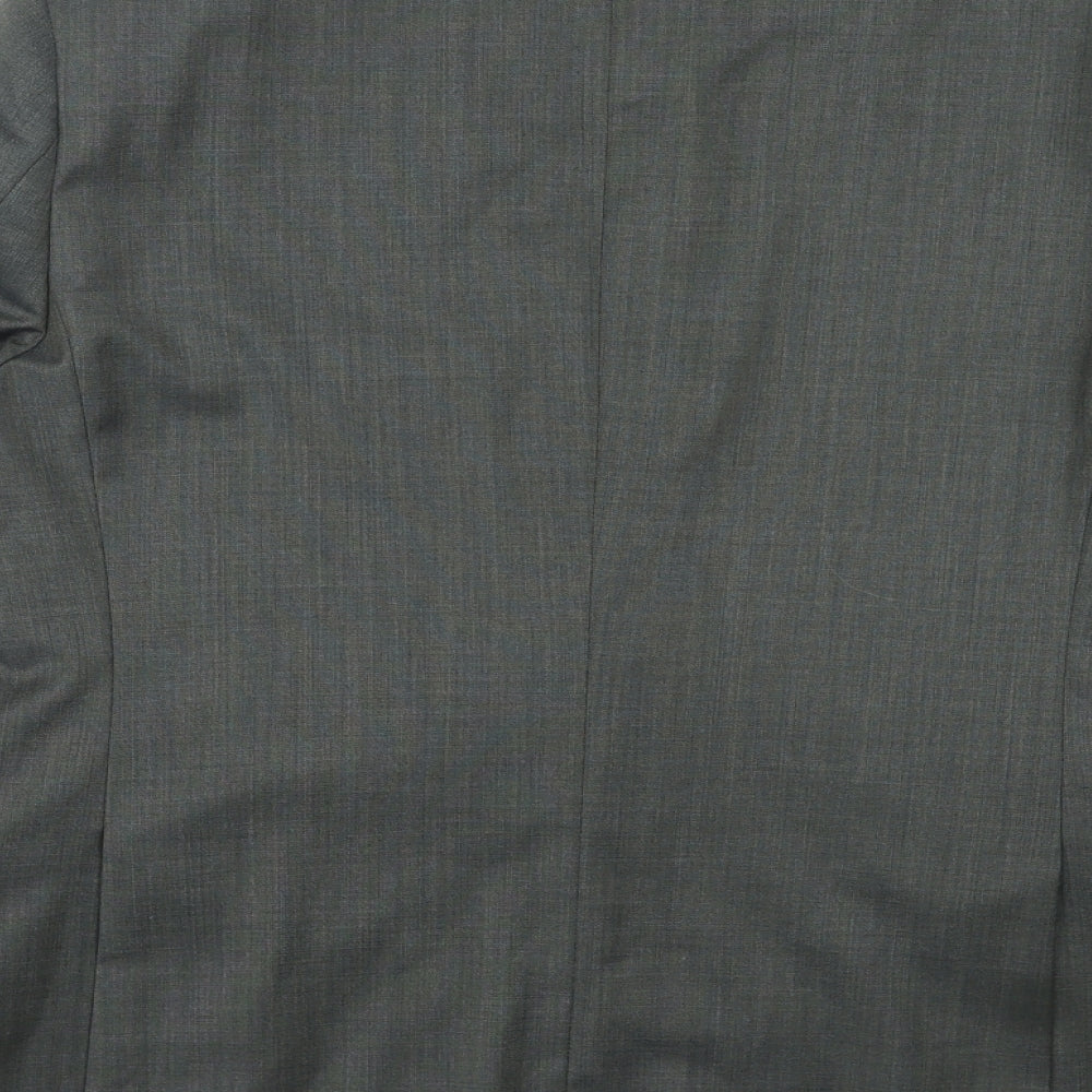Paul Costelloe Mens Grey Wool Jacket Blazer Size 42 Regular