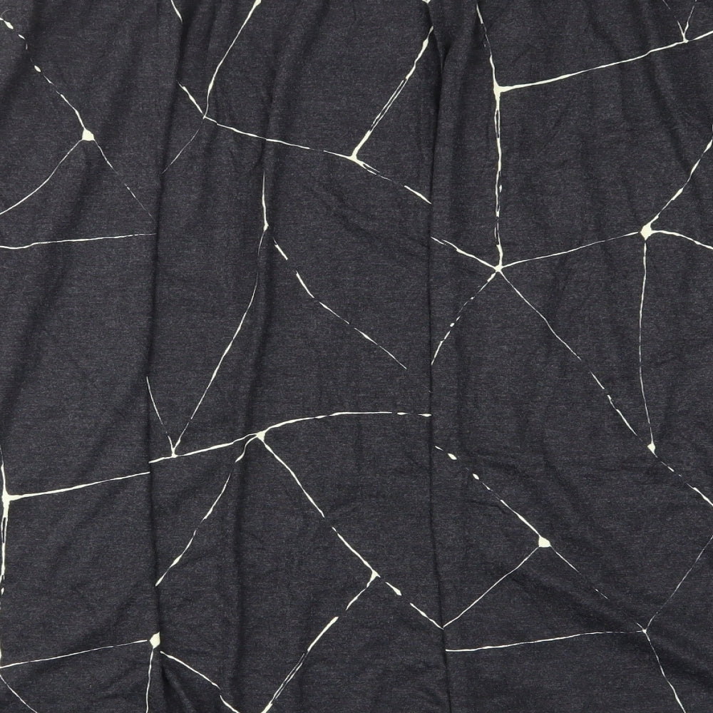 Eric Hill Womens Grey Geometric Polyester A-Line Skirt Size 22 - Elastic waist