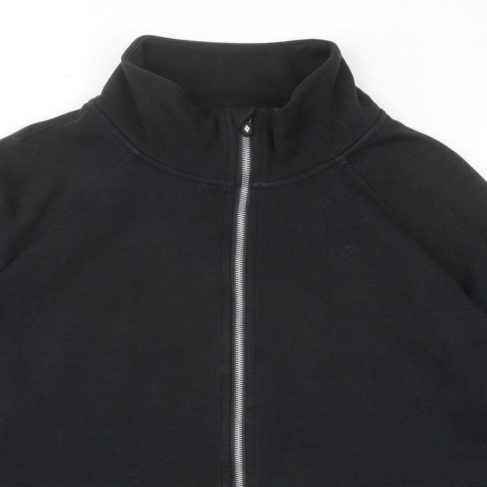 Skechers Womens Black Polyester Pullover Sweatshirt Size L Zip - Pockets