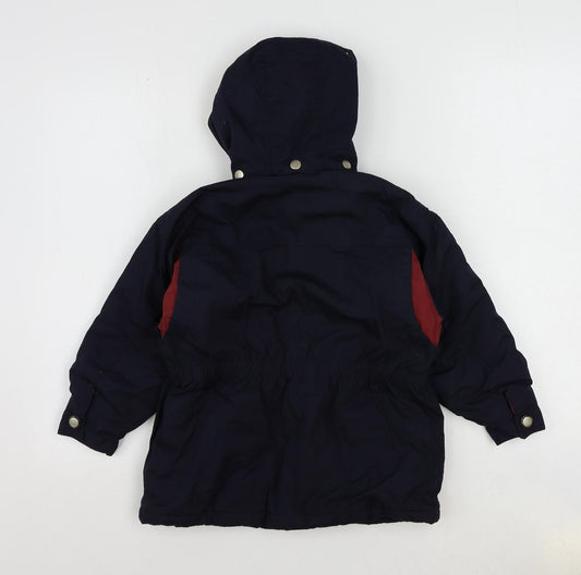 Bright Futures Boys Blue Rain Coat Coat Size 5 Years Zip