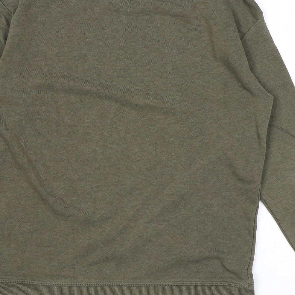 H&M Boys Green Cotton Pullover Sweatshirt Size 10 Years Pullover - Video Games