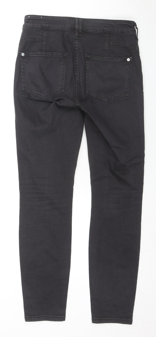 Pilcro Womens Black Cotton Skinny Jeans Size 28 in L27 in Regular Zip