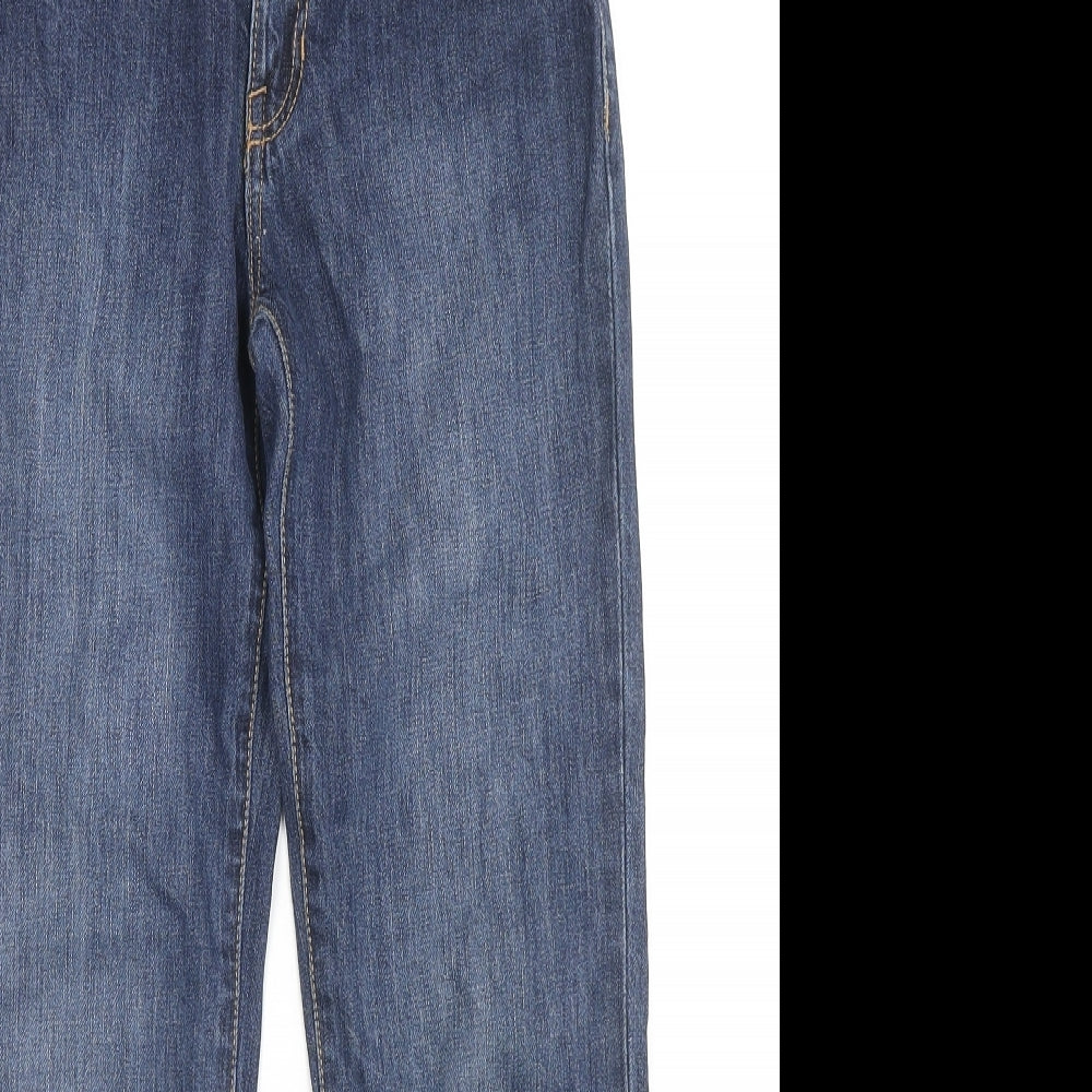 Gap Womens Blue Cotton Skinny Jeans Size 12 L25 in Regular Zip