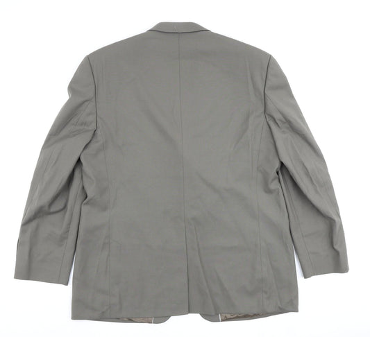 Burton Mens Green Polyester Jacket Suit Jacket Size 46 Regular
