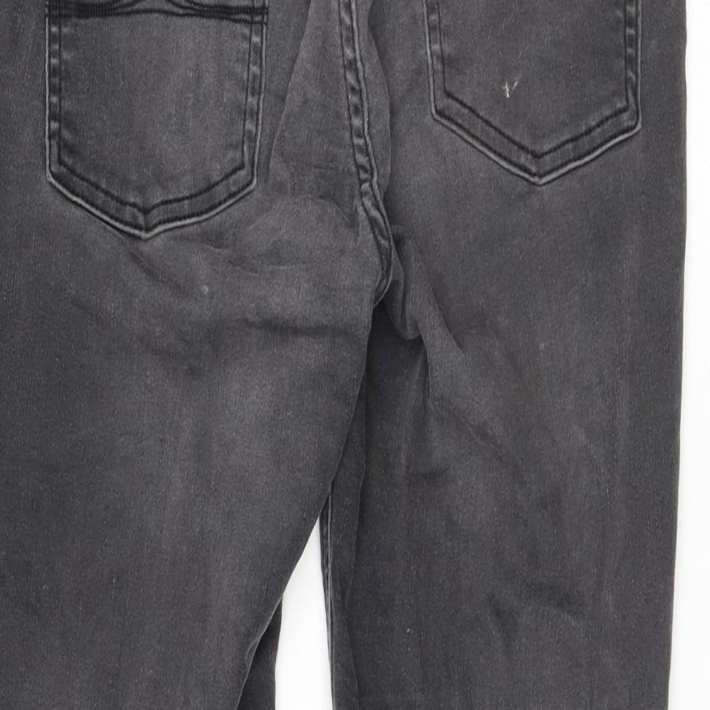 Jack Wills Womens Grey Cotton Skinny Jeans Size 29 in L25 in Regular Zip