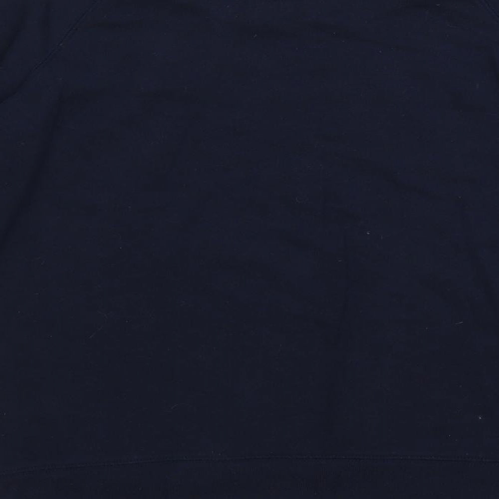 Jack Wills Womens Blue Cotton Pullover Sweatshirt Size 6 Pullover - Logo