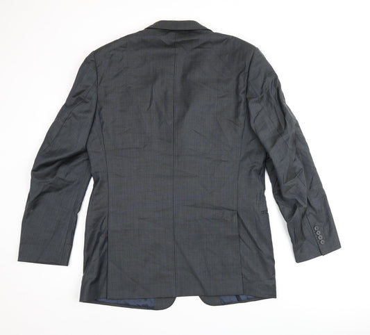 Marks and Spencer Mens Grey Wool Jacket Suit Jacket Size 40 Regular