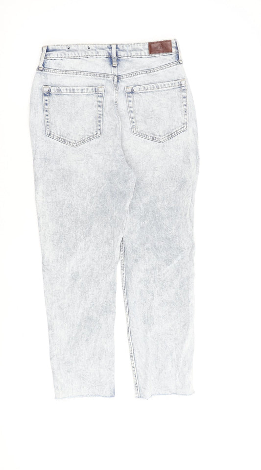 Hollister Womens Blue Cotton Straight Jeans Size 27 in L25 in Regular Zip