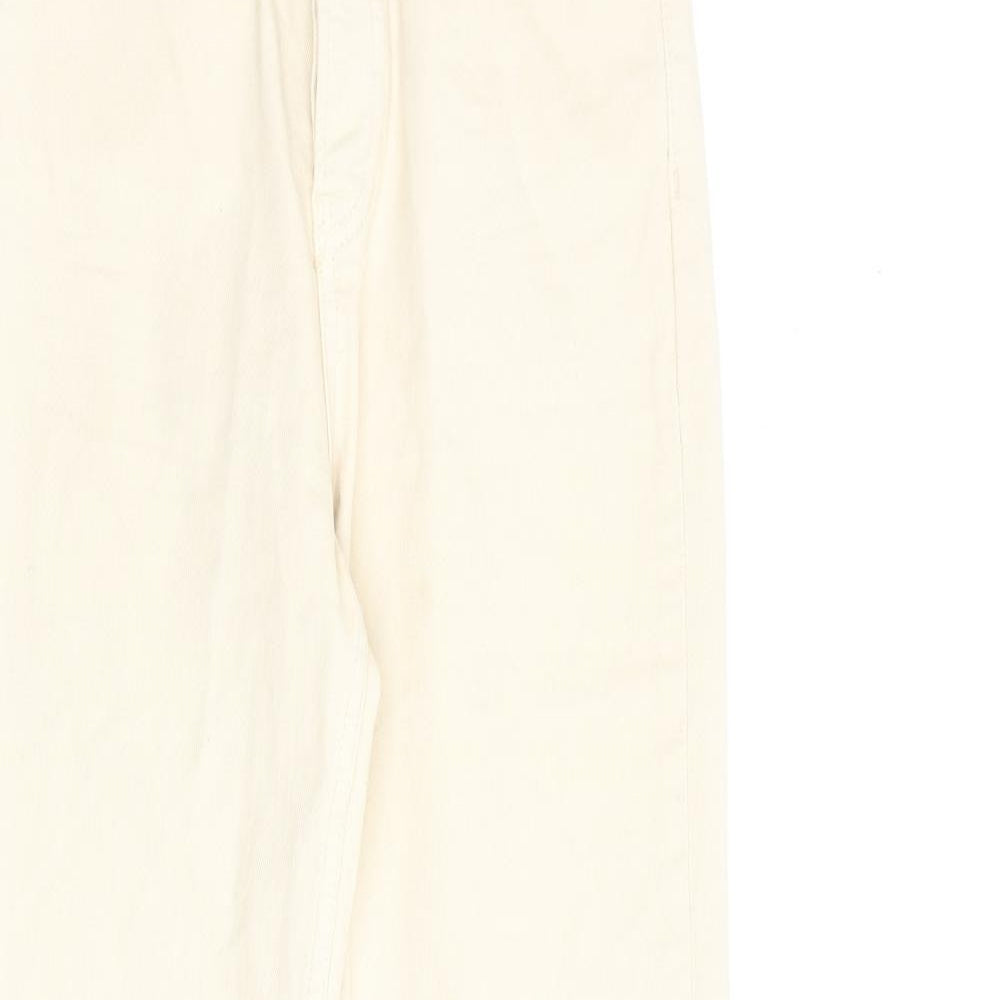 Stradivarius Womens Beige Cotton Jegging Jeans Size 6 L30 in Regular Zip