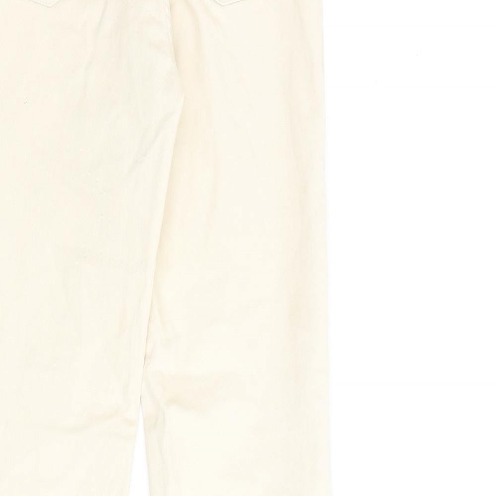 Stradivarius Womens Beige Cotton Jegging Jeans Size 6 L30 in Regular Zip