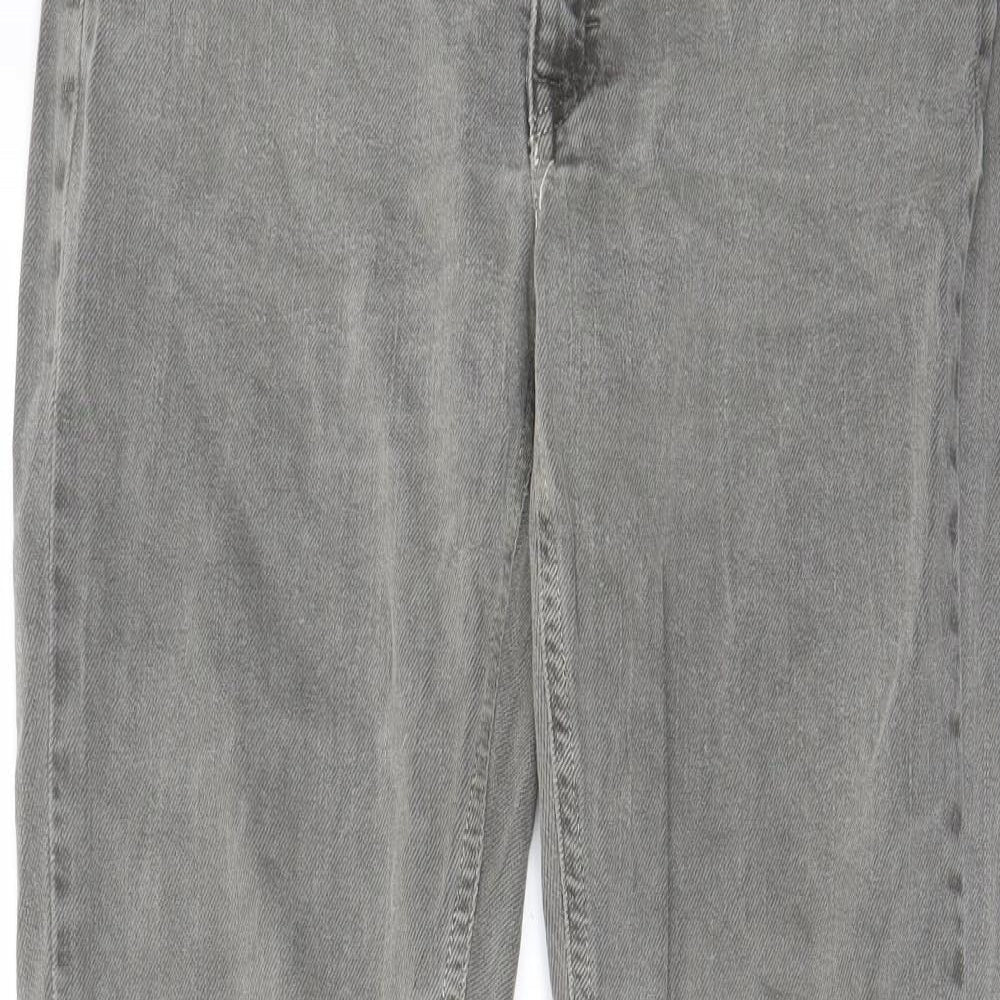 GANT Mens Grey Cotton Straight Jeans Size 29 in L32 in Regular Zip - Pockets, Belt Loops