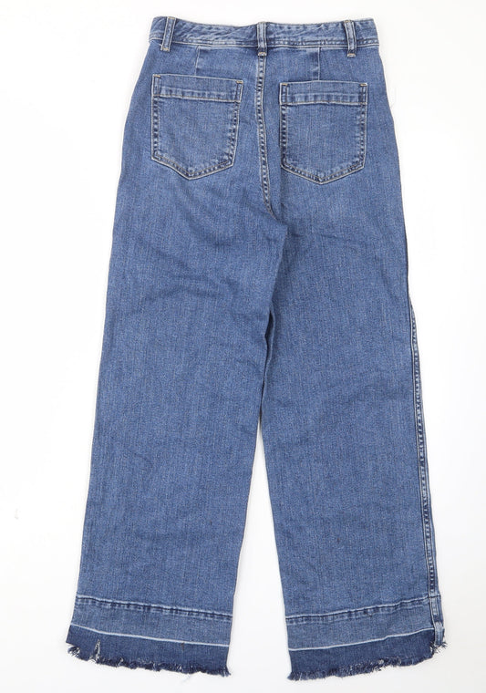 Gap Womens Blue Cotton Bootcut Jeans Size 26 in L27 in Regular Zip - Pockets, Belt Loops