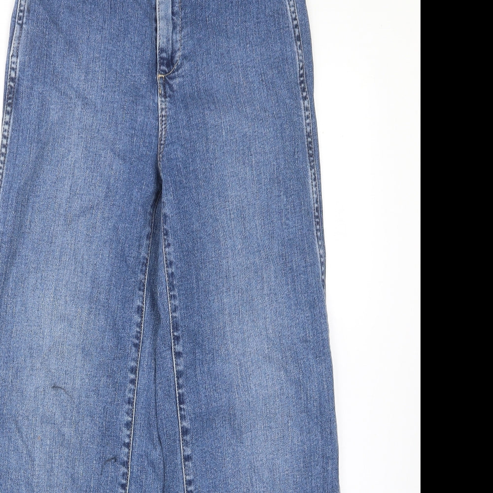 Gap Womens Blue Cotton Bootcut Jeans Size 26 in L27 in Regular Zip - Pockets, Belt Loops