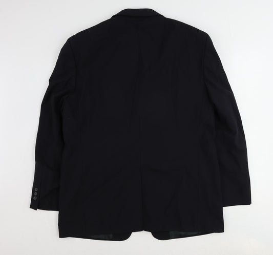 Tom English Mens Blue Wool Jacket Suit Jacket Size 42 Regular