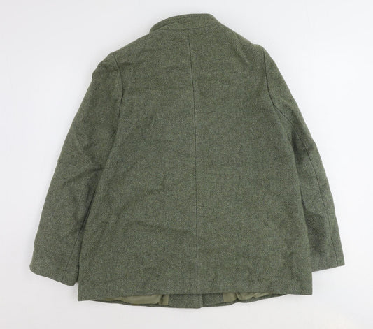 Bickler Womens Green Jacket Size 14 Button
