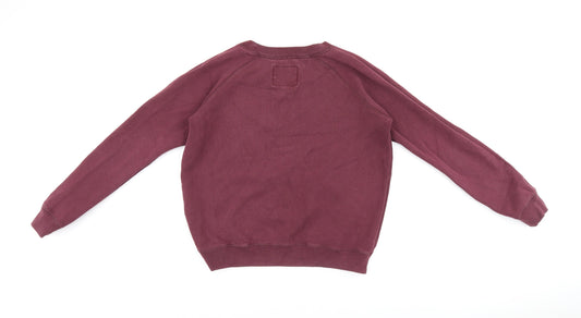 Jack Wills Womens Red Cotton Pullover Sweatshirt Size 6 Pullover