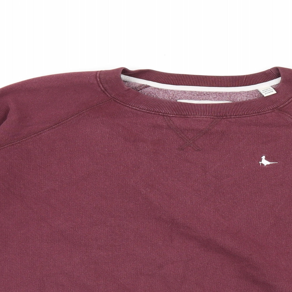 Jack Wills Womens Red Cotton Pullover Sweatshirt Size 6 Pullover