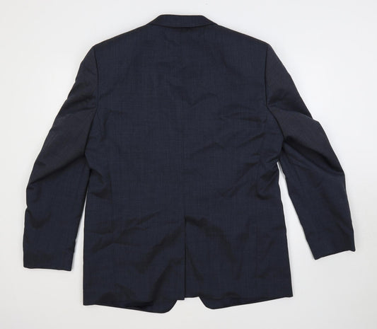 Ciro Citterio Mens Blue Polyester Jacket Suit Jacket Size 42 Regular