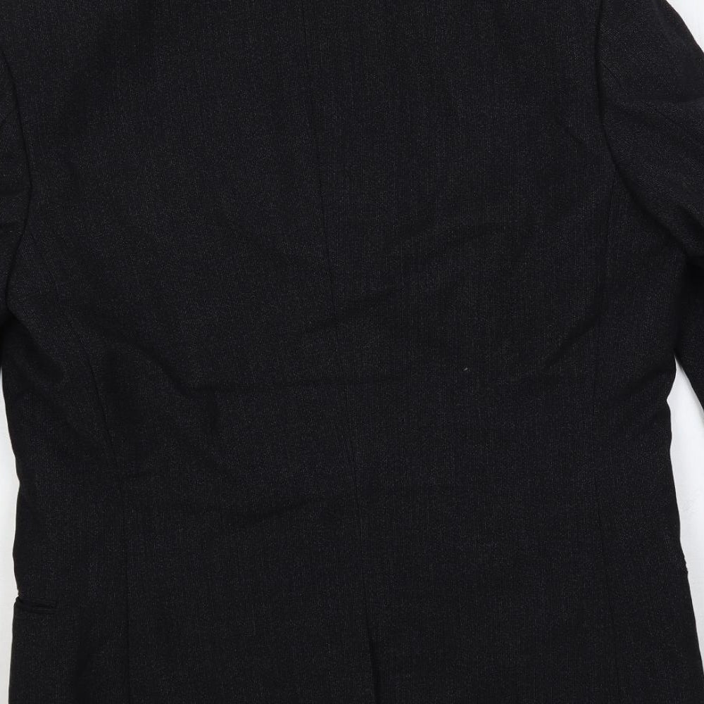 Burton Mens Black Polyester Jacket Blazer Size 40 Regular