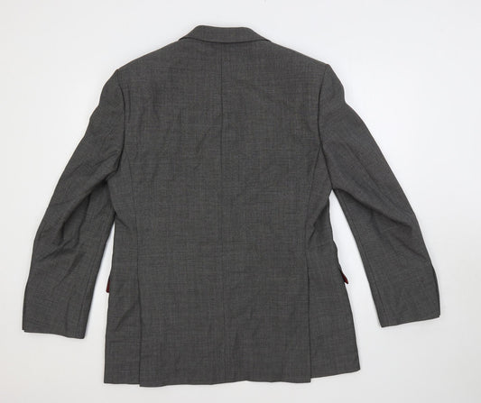 Marks and Spencer Mens Grey Wool Jacket Suit Jacket Size 40 Regular