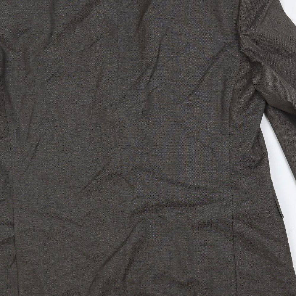 Marks and Spencer Mens Grey Wool Jacket Suit Jacket Size 42 Regular