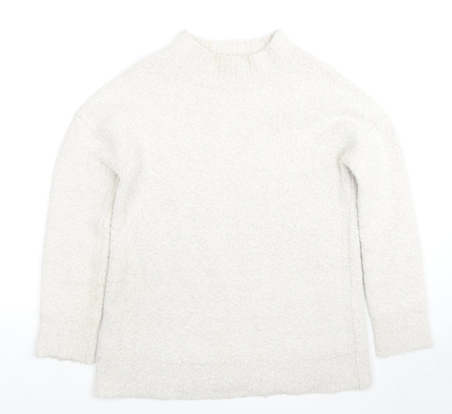 Crew Clothing Womens Ivory Round Neck Acrylic Pullover Jumper Size 10