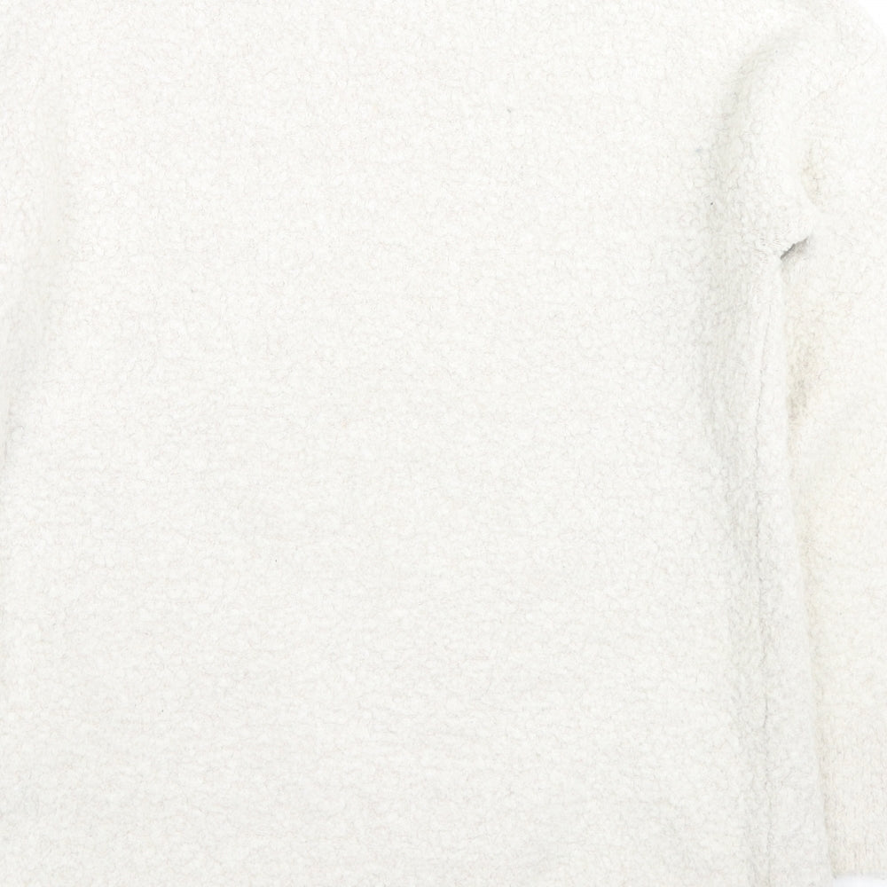 Crew Clothing Womens Ivory Round Neck Acrylic Pullover Jumper Size 10