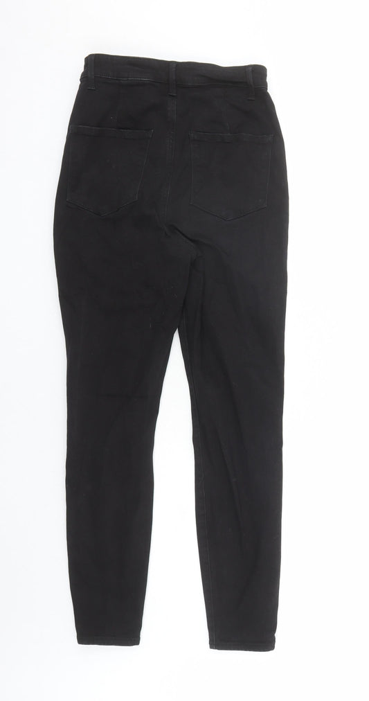 Denim & Co. Womens Black Cotton Skinny Jeans Size 8 L29 in Regular Zip