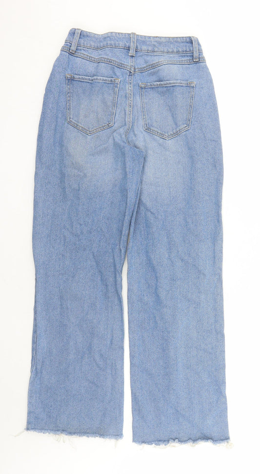 American Original Womens Blue Cotton Straight Jeans Size 28 in L28 in Regular Zip