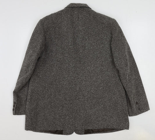 Agenda Womens Brown Polyester Jacket Blazer Size 20