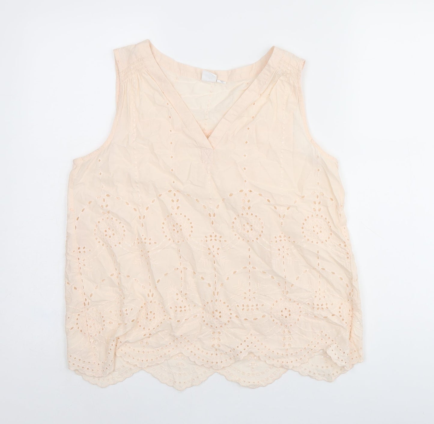 Gap Womens Pink Polyester Basic T-Shirt Size XS V-Neck