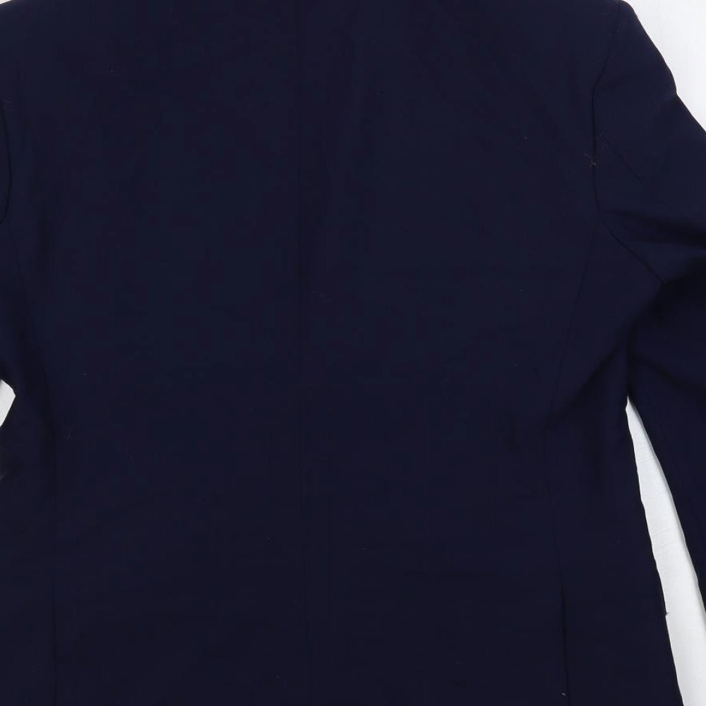 Marks and Spencer Mens Blue Wool Jacket Suit Jacket Size 38 Regular