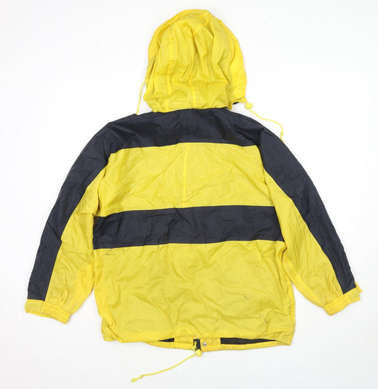 Rukka Girls Yellow Colourblock Jacket Size 11-12 Years Zip - Age 11-13 Years