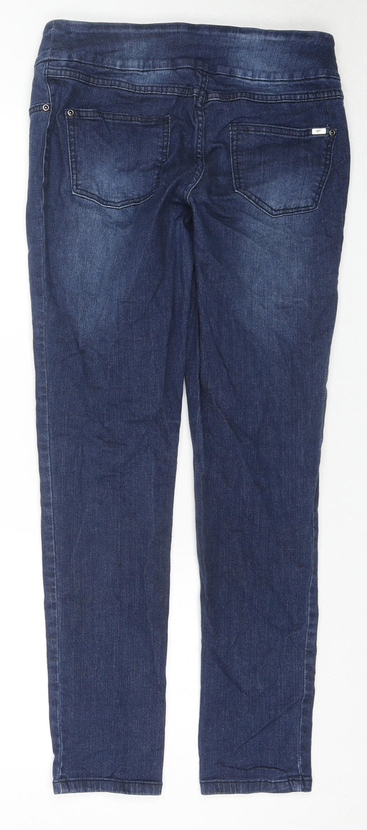 Up! Womens Blue Cotton Skinny Jeans Size 6 L26 in Regular