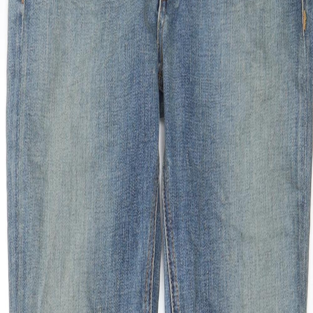rag & bone Womens Blue Cotton Skinny Jeans Size 27 in L29 in Regular Zip - Distressed, Pockets, Belt Loops