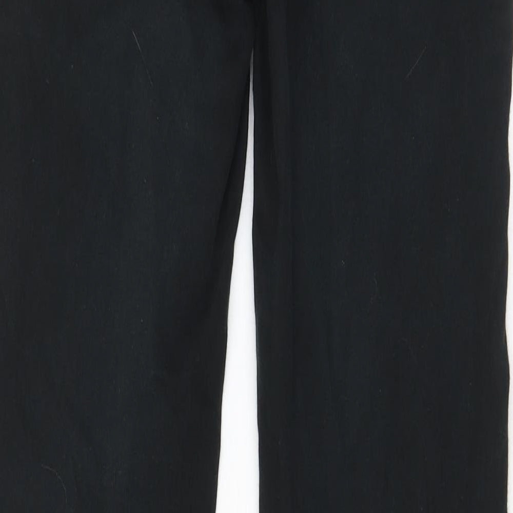 Brand and care label for Toxik3 women’s black cotton skinny jeans, size UK 8, 27-inch leg regular zip - pockets, belt loops