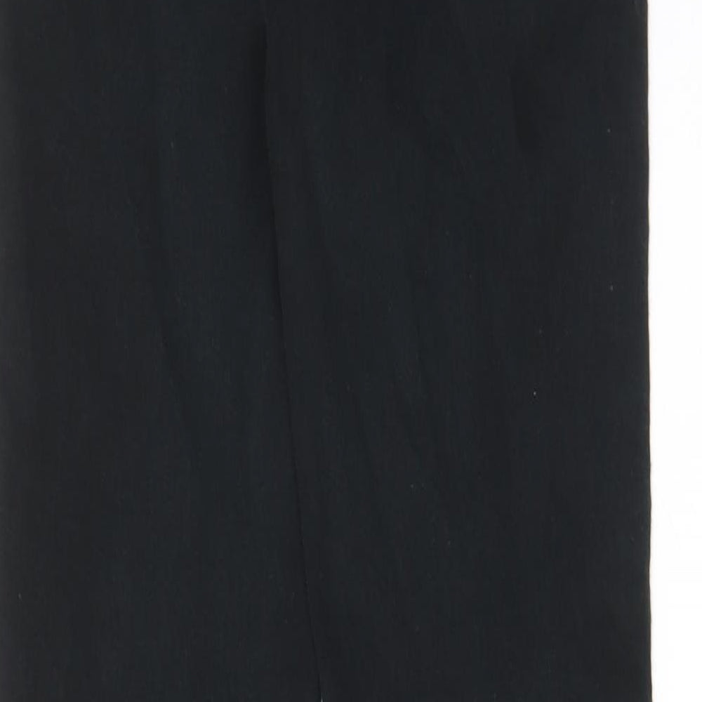 Brand and care label for Toxik3 women’s black cotton skinny jeans, size UK 8, 29-inch leg regular zip - pockets, belt loops