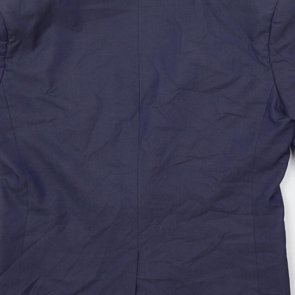 Marks and Spencer Mens Blue Polyester Jacket Suit Jacket Size 38 Regular