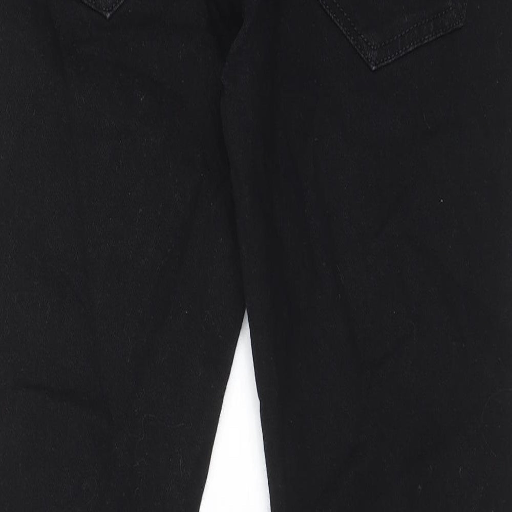 Burton Mens Black Cotton Skinny Jeans Size 30 in L25 in Regular Zip - Short leg, Pockets
