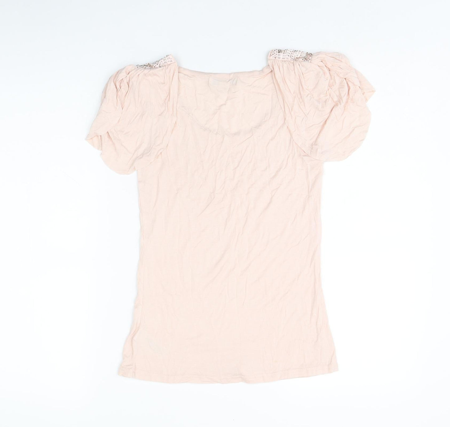 Twenty One Womens Pink Polyester Basic Tank Size S Scoop Neck