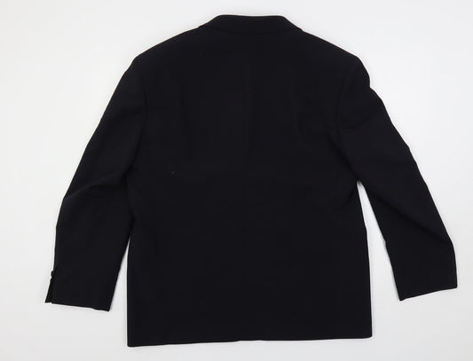 Marks and Spencer Mens Blue Polyester Jacket Suit Jacket Size 44 Regular