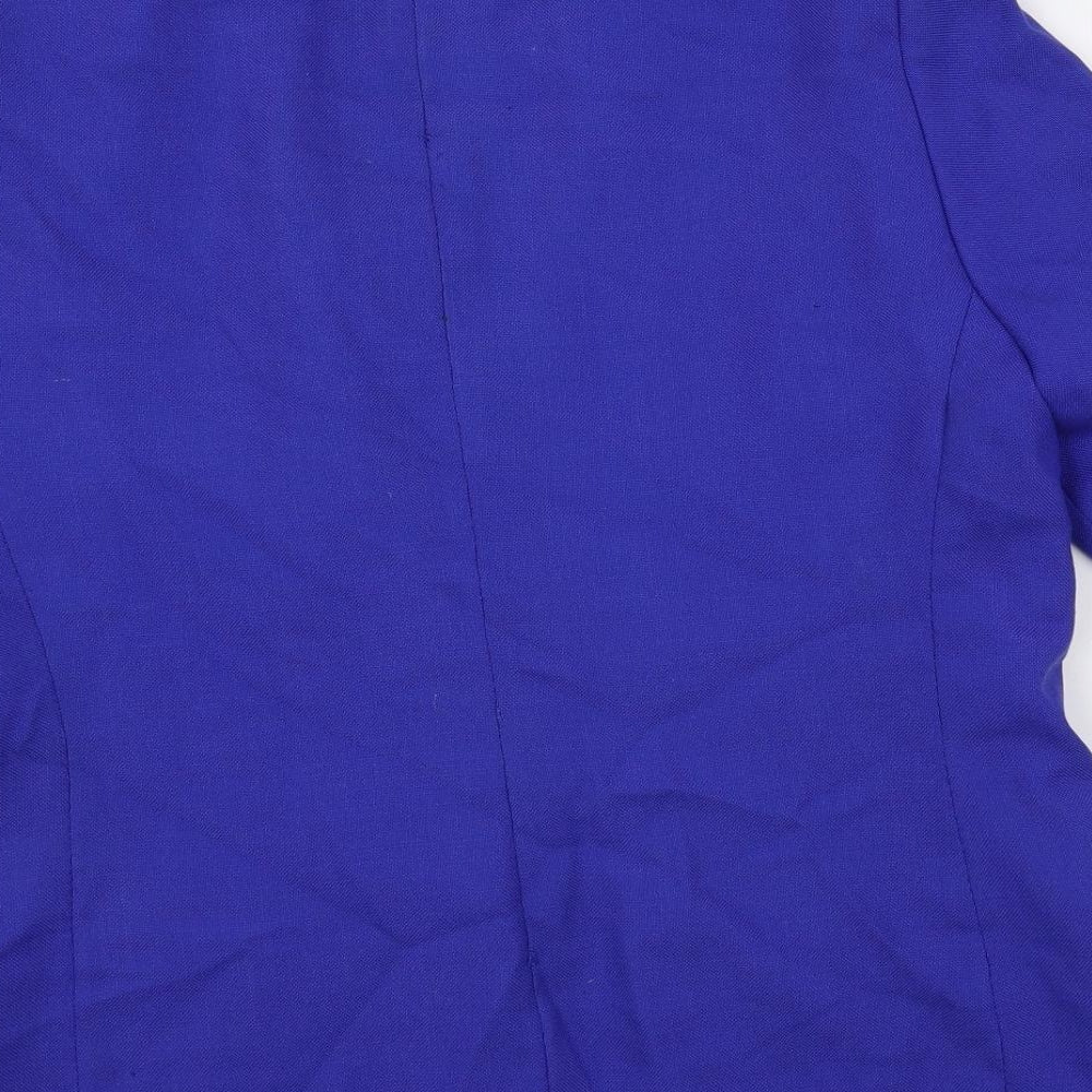 Debenhams Womens Blue Jacket Blazer Size 16 Button
