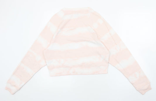 Gilly Hicks Womens Pink Cotton Pullover Sweatshirt Size XS Pullover - Striped Tie Dye