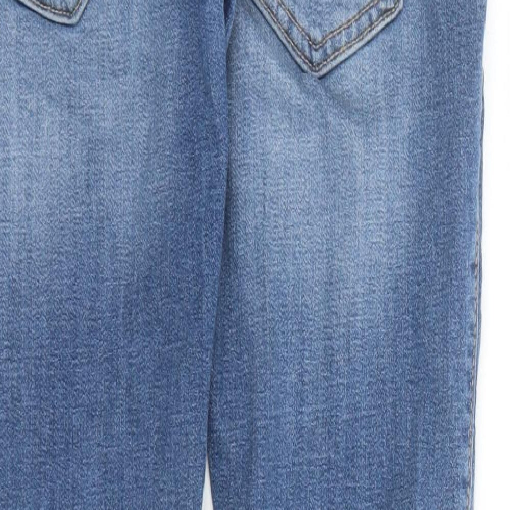 Hollister Womens Blue Cotton Skinny Jeans Size 30 in L30 in Regular Zip