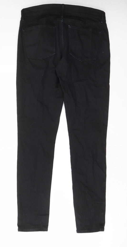 Gap Womens Black Cotton Skinny Jeans Size 27 in L29 in Regular Zip - Pockets, Belt Loops