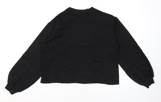 Khaadi Womens Black Cotton Pullover Sweatshirt Size S Pullover - Yesterday Now. Tomorrow
