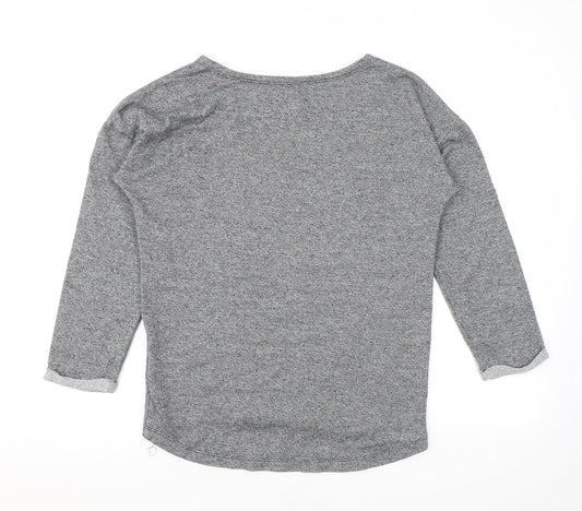 H&M Girls Grey Cotton Pullover Sweatshirt Size 14 Years Pullover